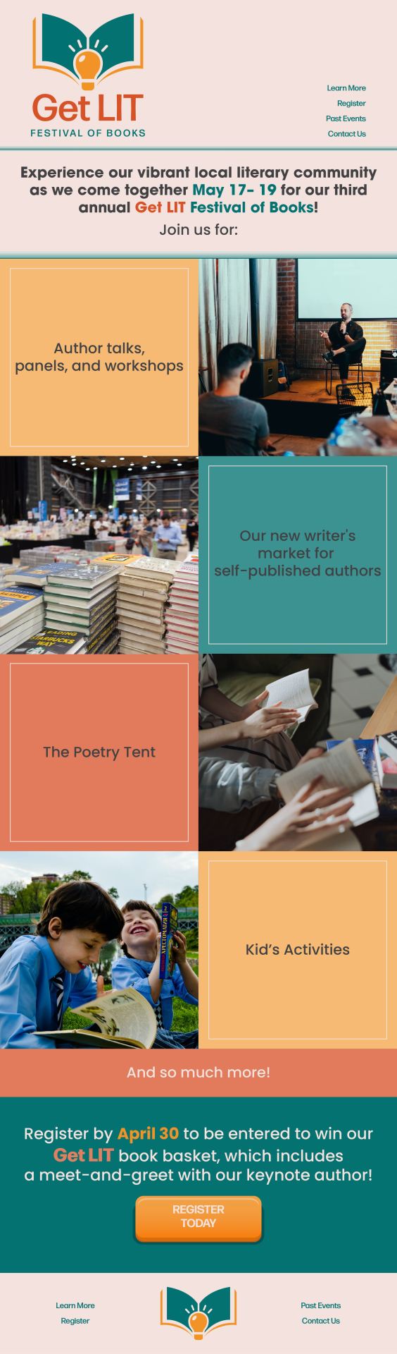 Get LIT Festival of Books Email Blast